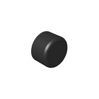 PIPE END CAP PHI.8(BLACK)