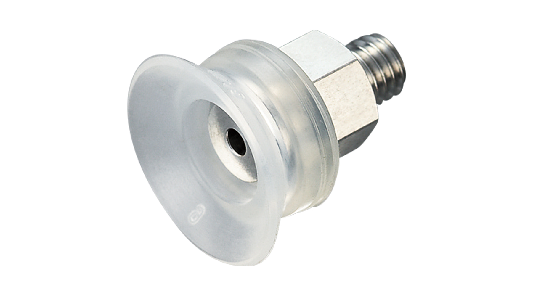 FLAT SUCTION CUP(SILICON/CLOUDY TRANSP)